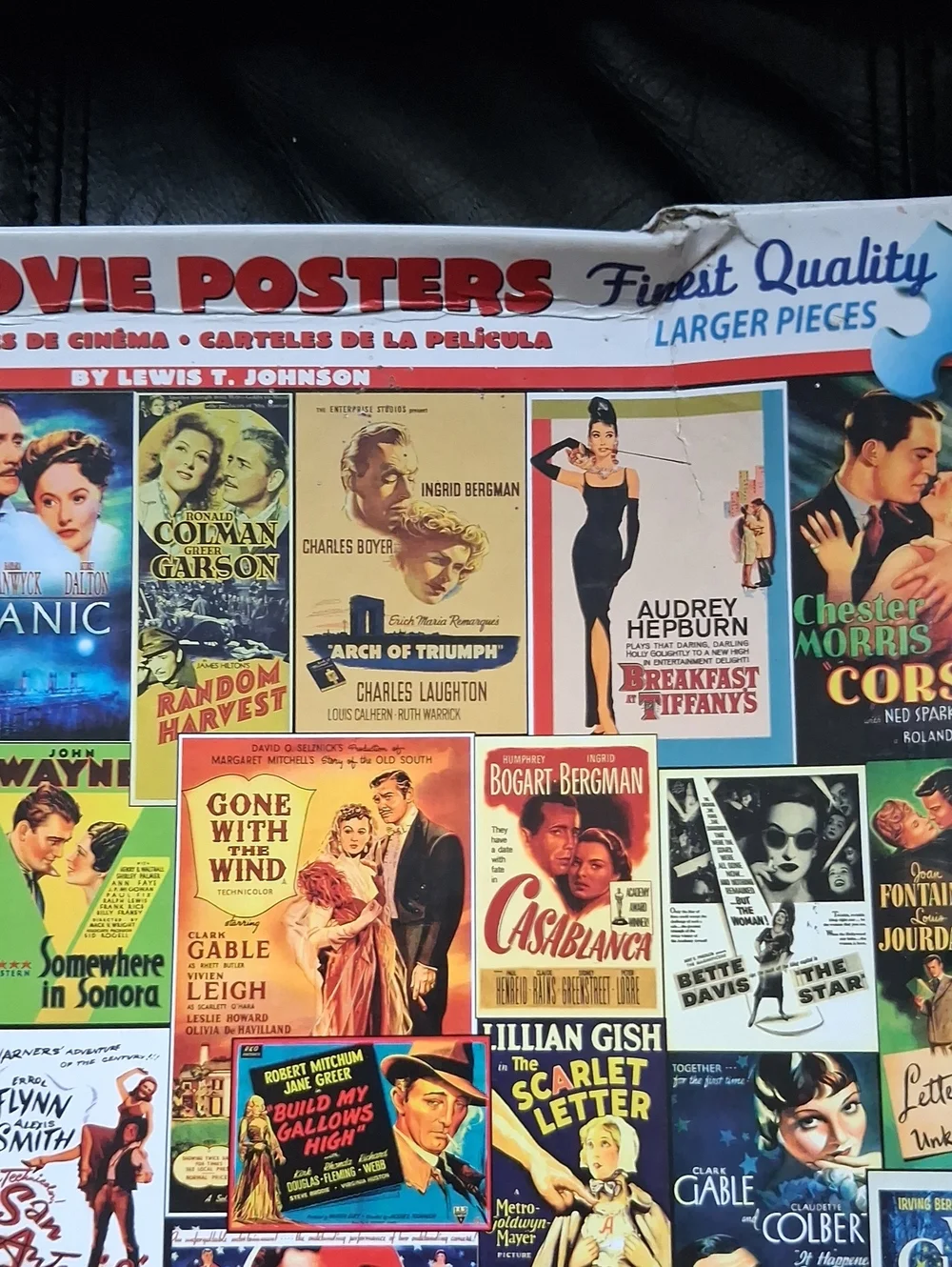 White Mountain Multicolor Vintage Movie Posters 1000-Piece Puzzle